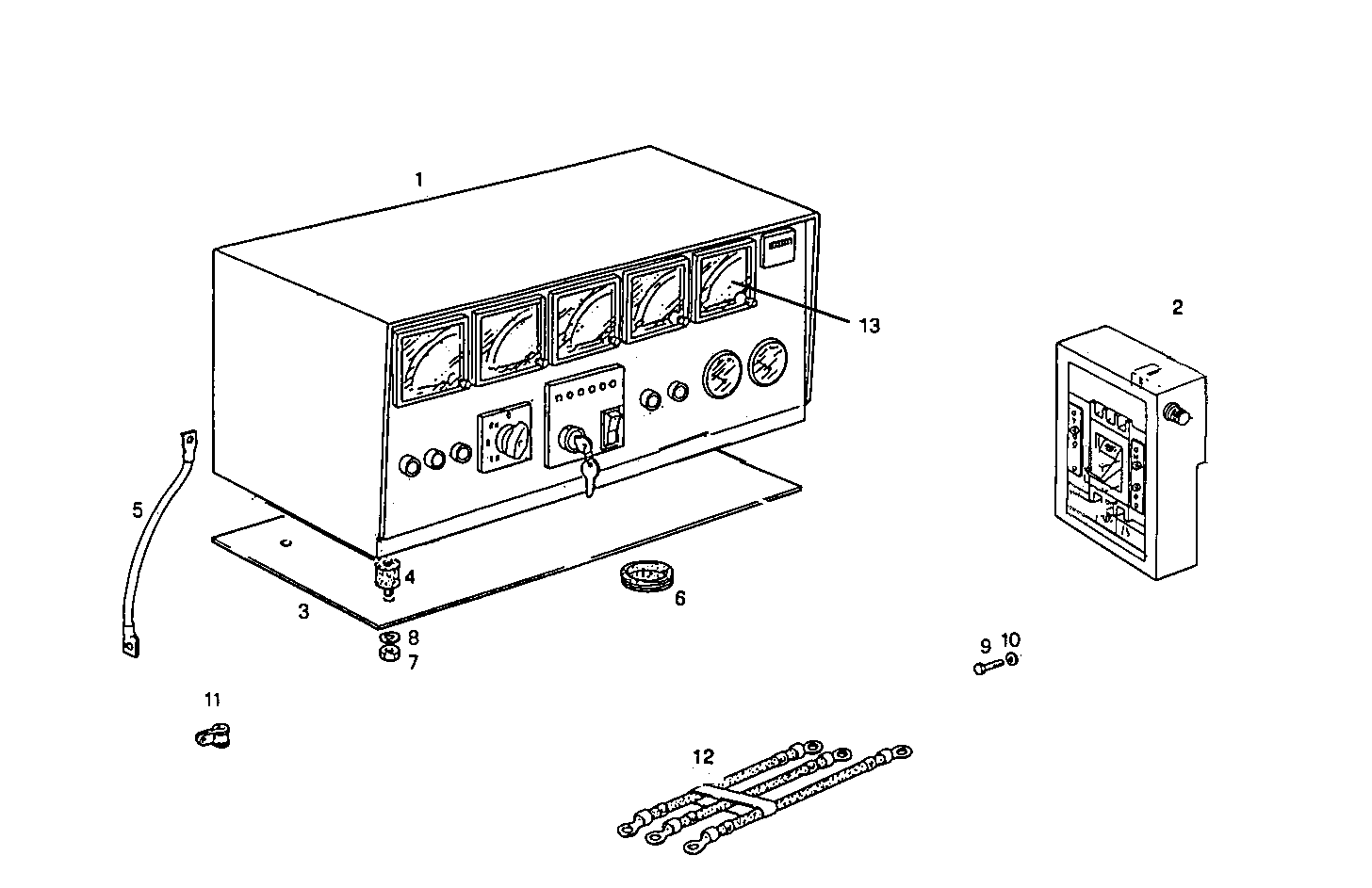 MANUAL CONTROL BOARD FOR ELECT. MACHINE - GE8361SRi26.07R970 GE8361SRi26 parts diagram