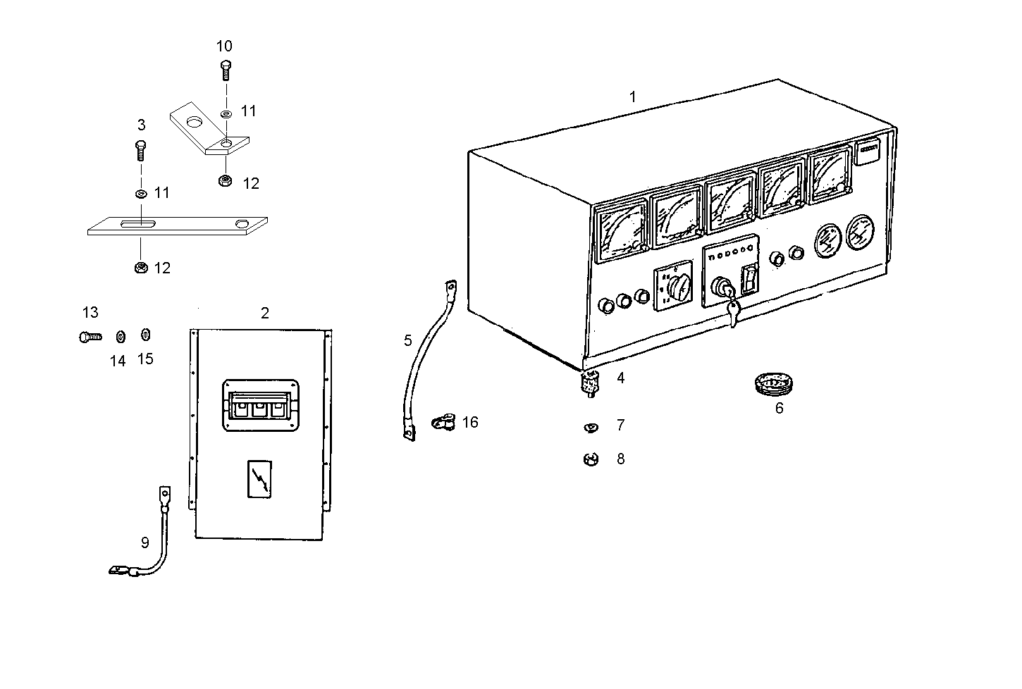 MANUAL CONTROL BOARD FOR ELECT. MACHINE - 8281SRi27.00 8281SRi27 parts diagram
