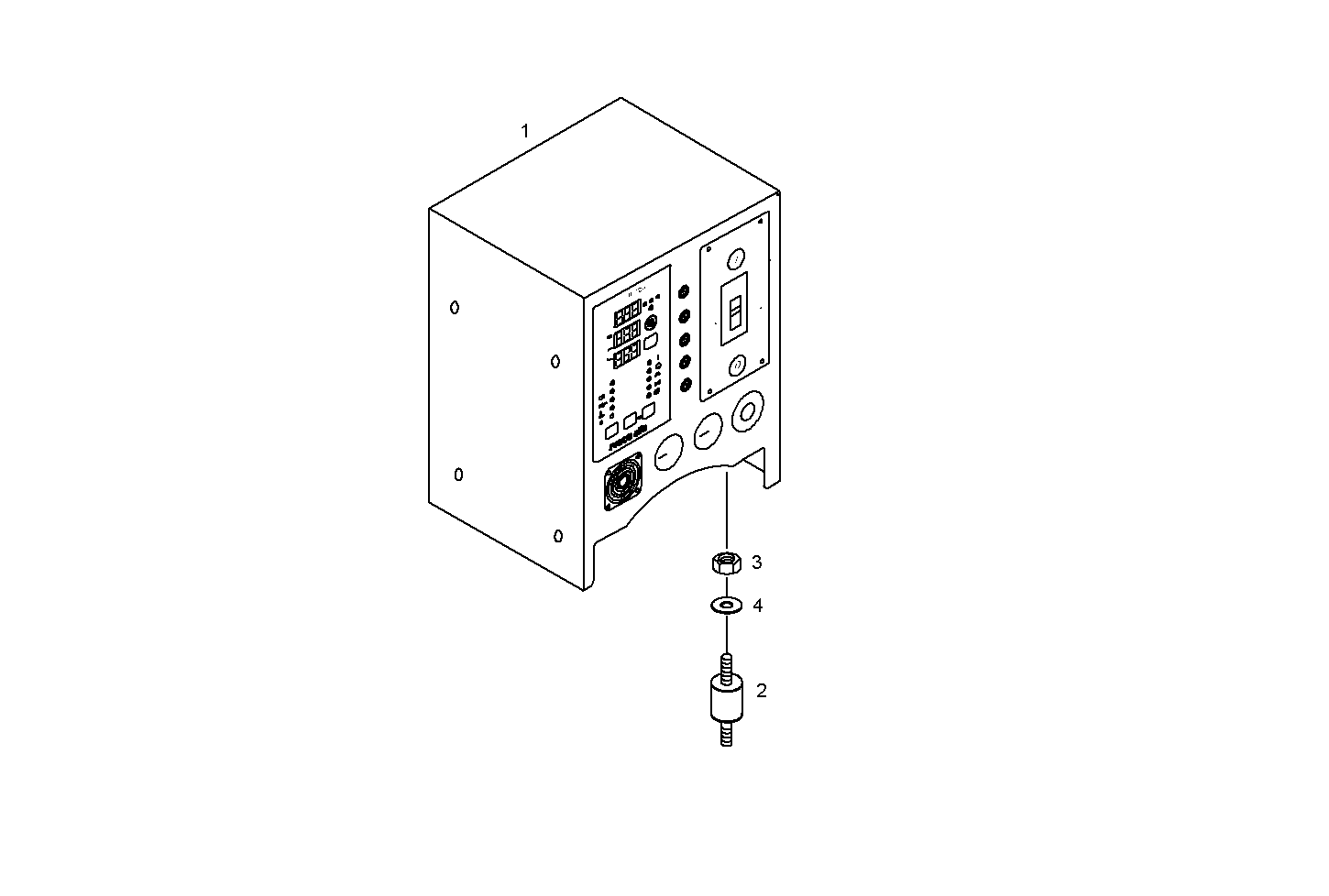MANUAL CONTROL BOARD FOR ELECT. MACHINE - 8061Si06.05 8061Si06 parts diagram