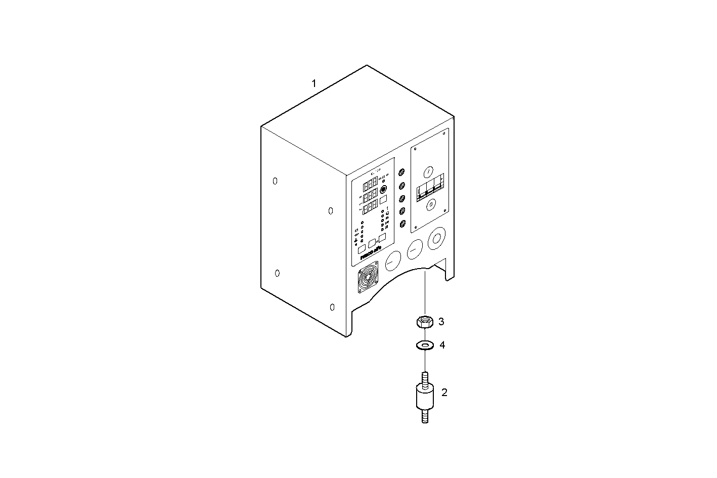 MANUAL CONTROL BOARD FOR ELECT. MACHINE - 8061Si06.05 8061Si06 parts diagram