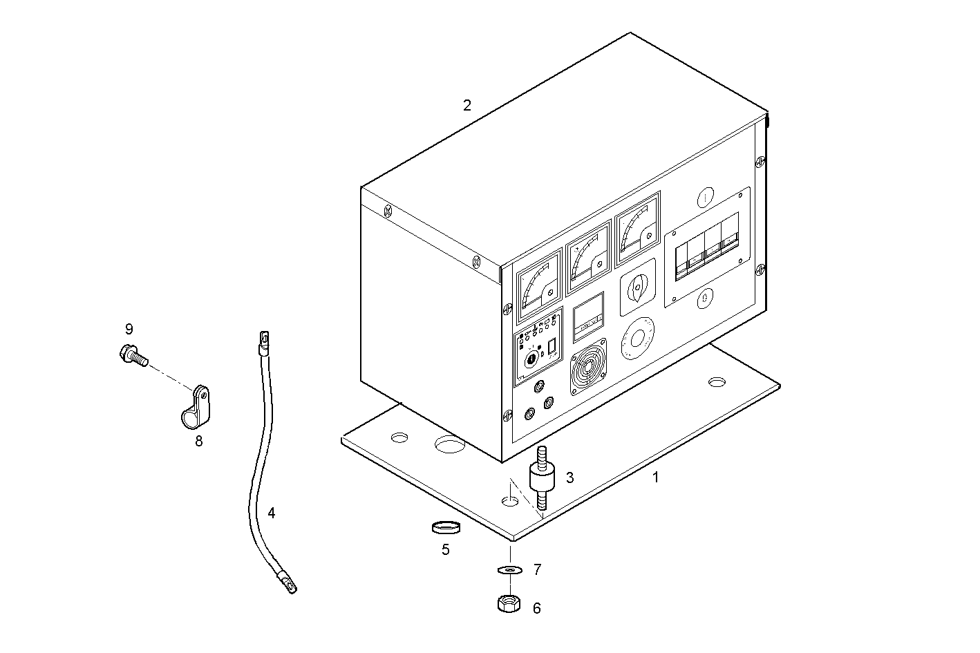 MANUAL CONTROL BOARD FOR ELECT. MACHINE - 8061i06.05 8061i06 parts diagram