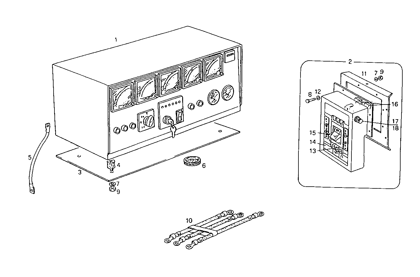 100KVA 220V 50HZ - GE8061Si07.05A955 GE8061Si07 parts diagram