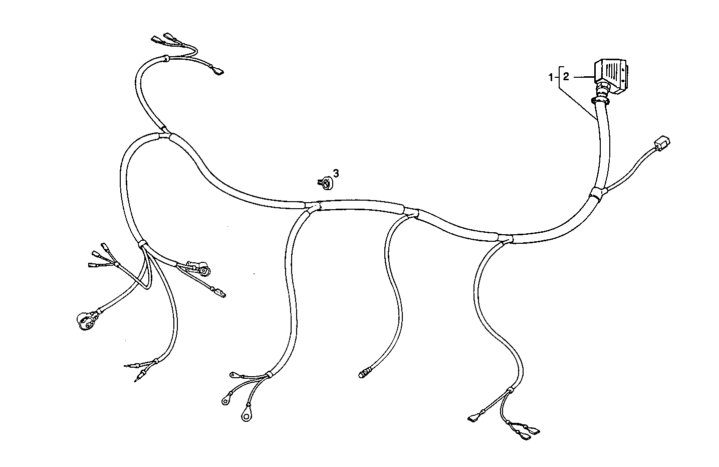 CABLES AND FITTING  FOR GENSET - 8061i25.05A652 8061i25 parts diagram