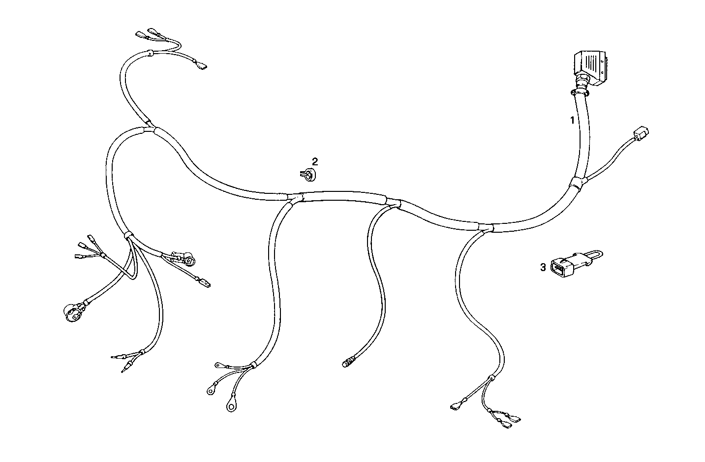 CABLES AND FITTING  FOR GENSET - 8061Si07.05 8061SI07 parts diagram