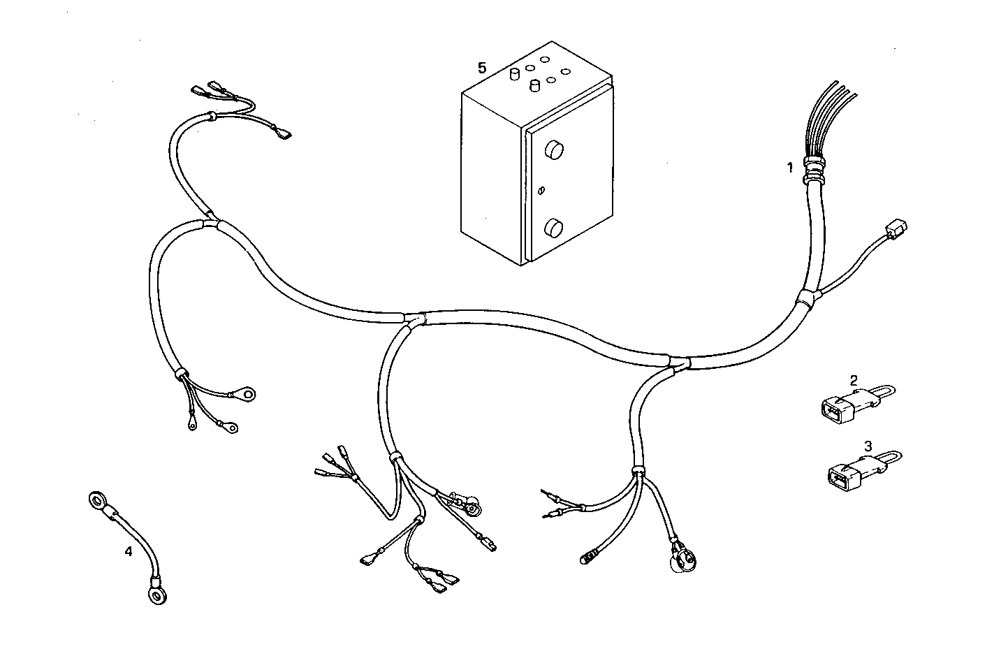 CABLES AND FITTING  FOR GENSET - 8291SRi15.00 8291SRi15 parts diagram