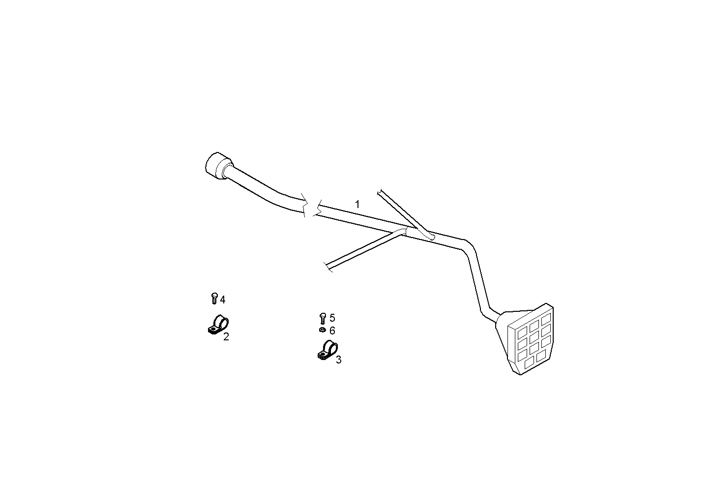 CABLES AND FITTING FOR GENSET - N67MNTE61.00 NEF 6 mechanic. - TIER 2 parts diagram