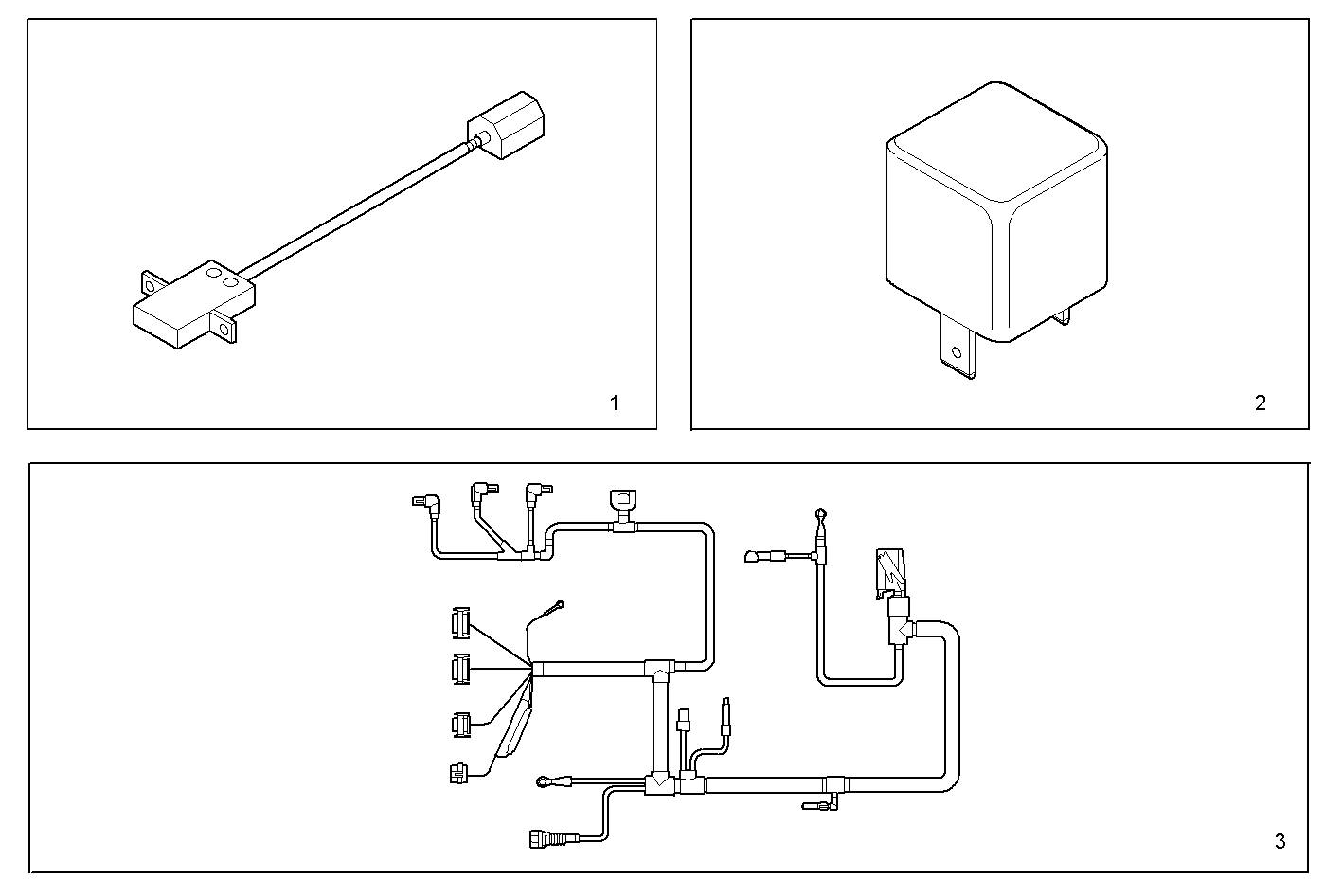 CABLES AND FITTING  FOR GENSET - GECURSOR250E.R990 CURSOR 8 parts diagram