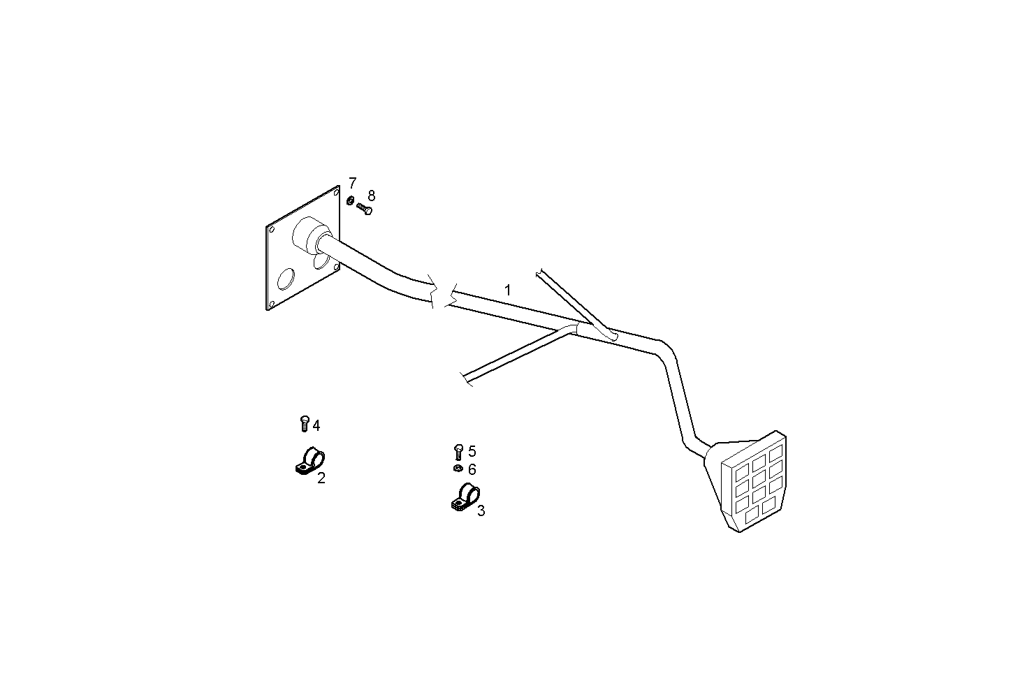 CABLES AND FITTING FOR GENSET - N67MNTE61.00 NEF 6 mechanic. - TIER 2 parts diagram