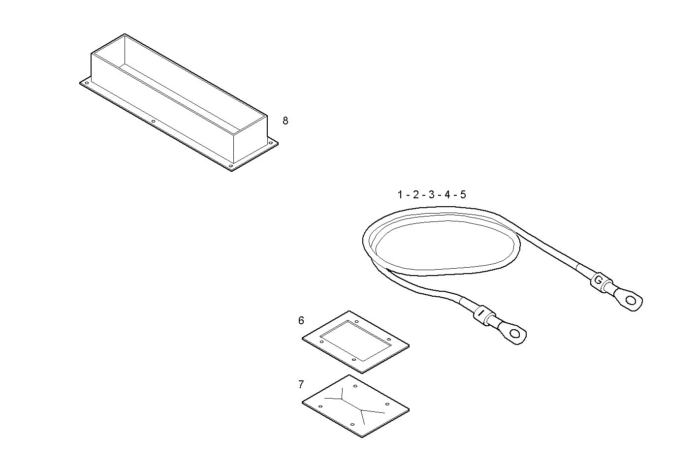 POWER CABLES - GENEF60M.R980 NEF 4 mechanic. parts diagram