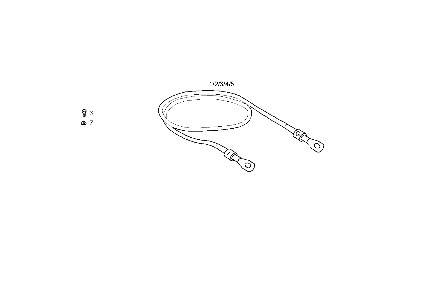 POWER CABLES - GENEF200E.R980 NEF 6 electron. parts diagram