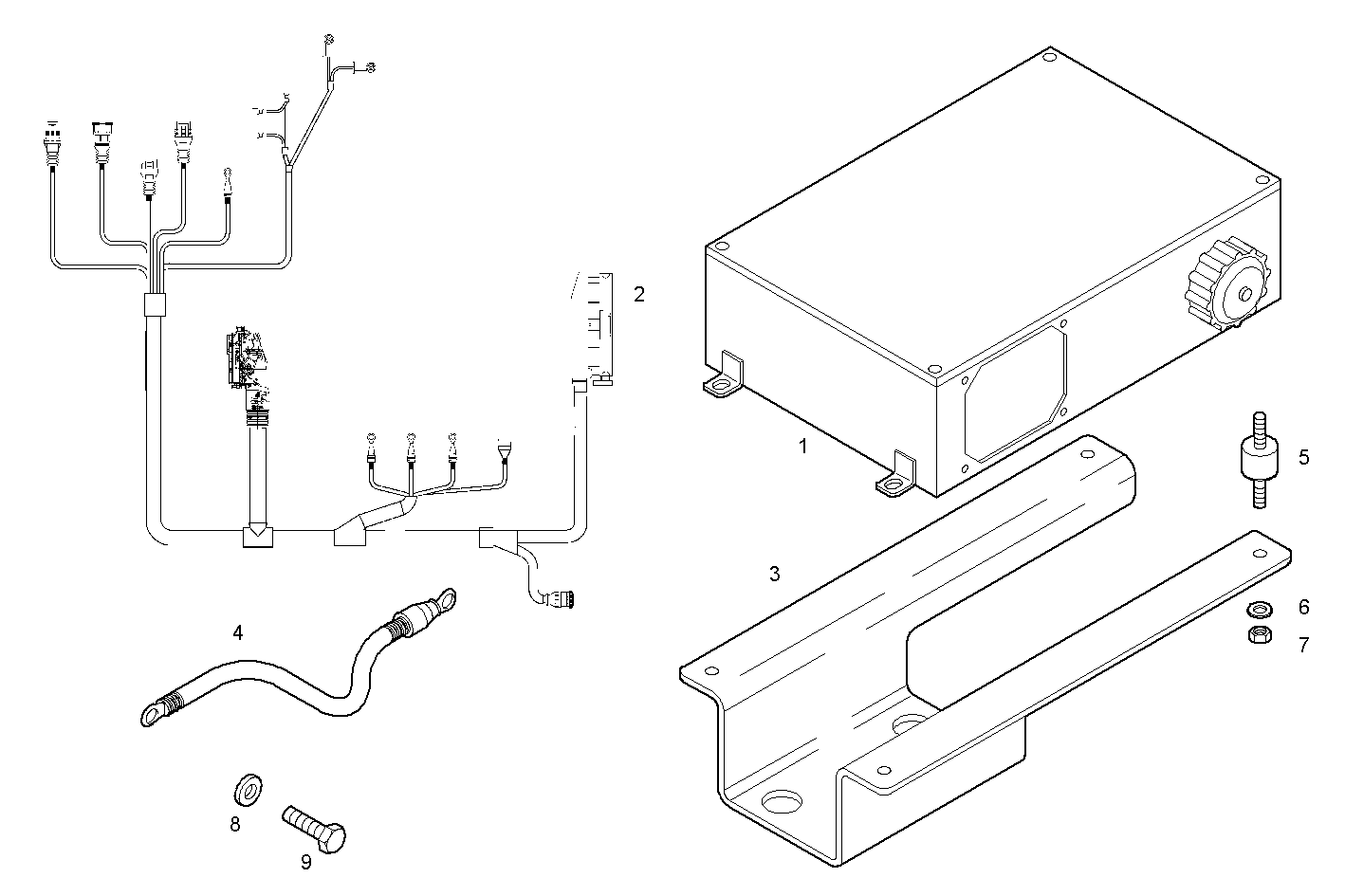 CABLES AND FITTING - GECURSOR300ED.R990 CURSOR 10 - TIER 3 parts diagram