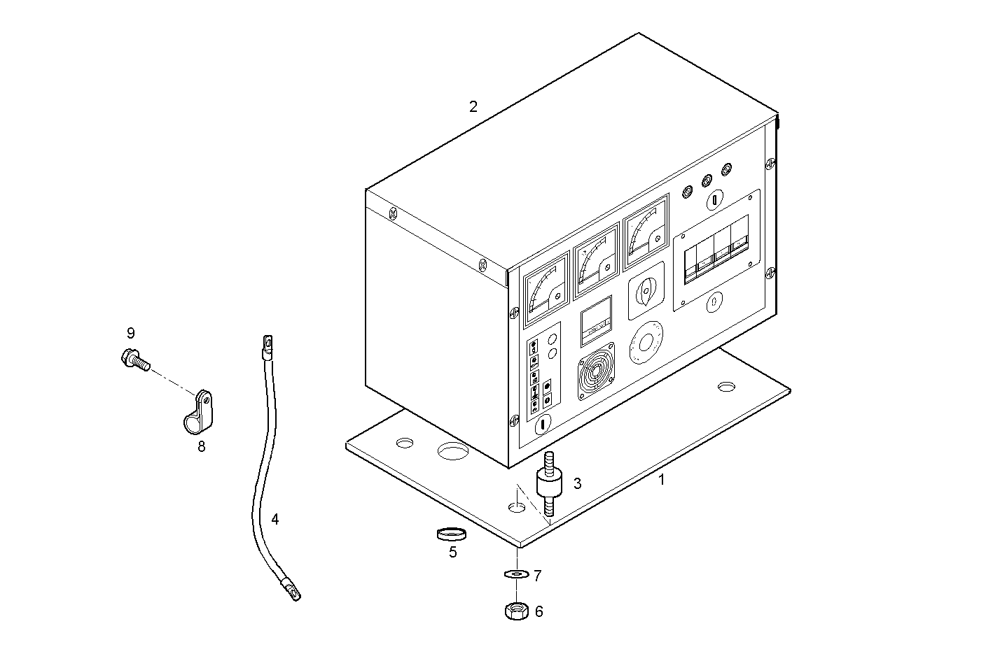 MANUAL CONTROL BOARD FOR ELECT. MACHINE - 8031i06.05 8031i06 parts diagram