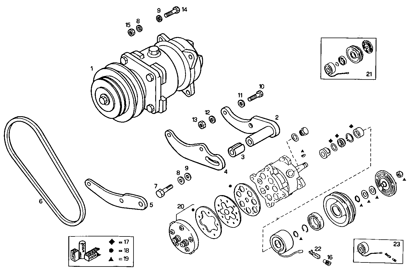 CONDITIONING COMPRESSOR - 8040SRC21.11 8040SRC21 parts diagram
