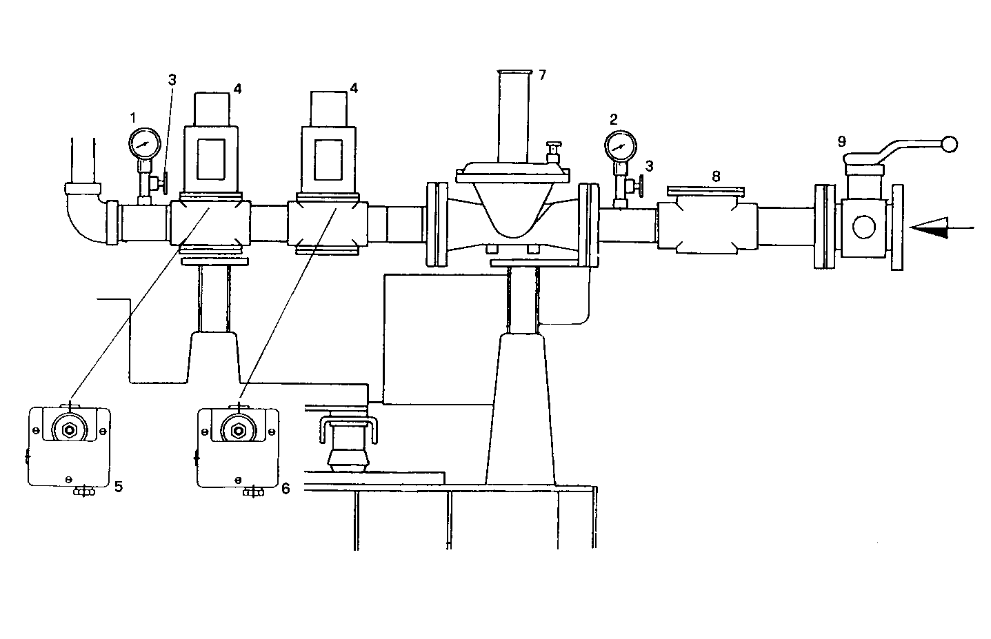 GAS CONTROL TRAIN - GE8291SRG85.10A80S GE8291SRG85 parts diagram