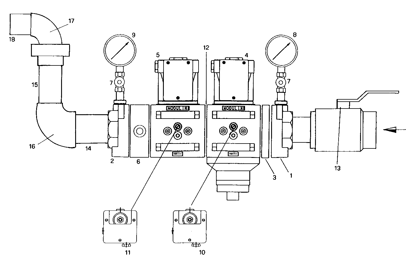 GAS CONTROL TRAIN - GE8210G75.10A70M GE8210G75 parts diagram