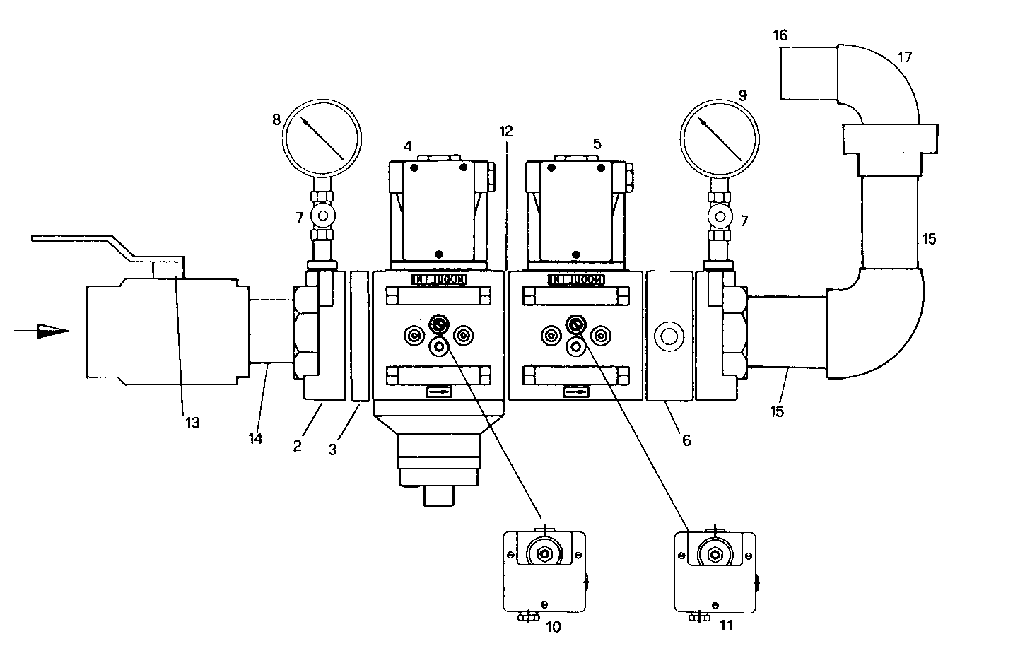 GAS CONTROL TRAIN - GE8210SRG85.10A70S GE8210SRG85 parts diagram