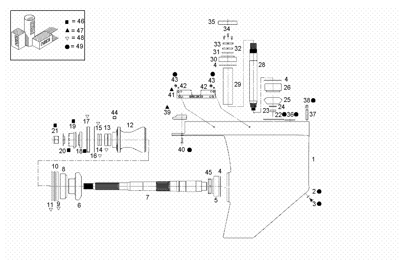 Konrad - N60ENTM40.10 NEF 6 electron. parts diagram