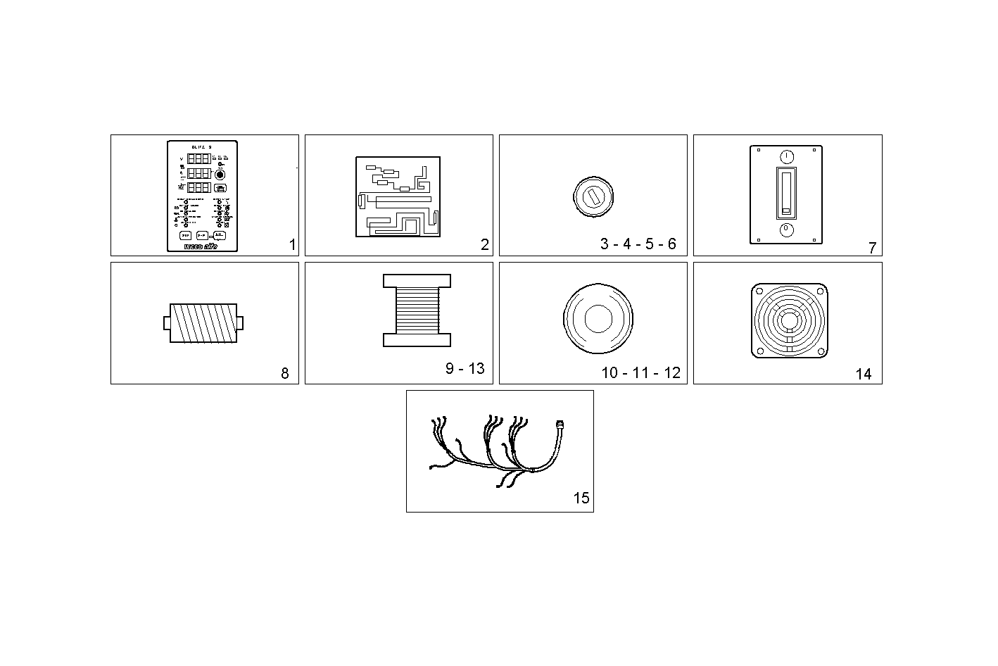 DIGITAL PANEL 12/24V - GE8061i06.05R920 GE8061i06 parts diagram