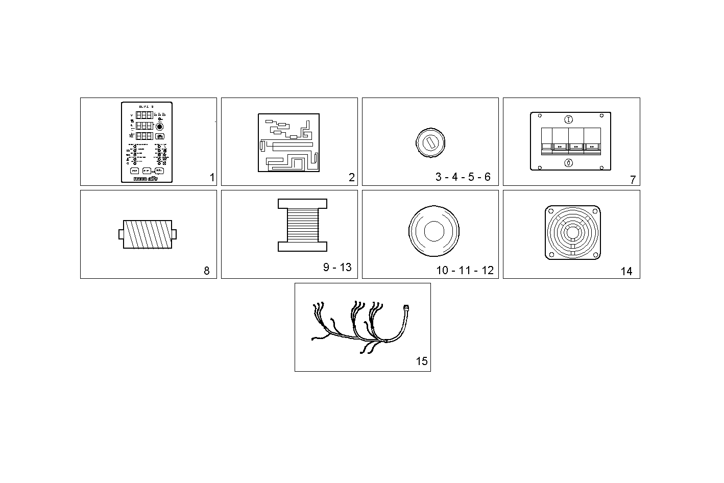 DIGITAL PANEL 12/24V - GE8041i06.55R900 GE8041i06 parts diagram