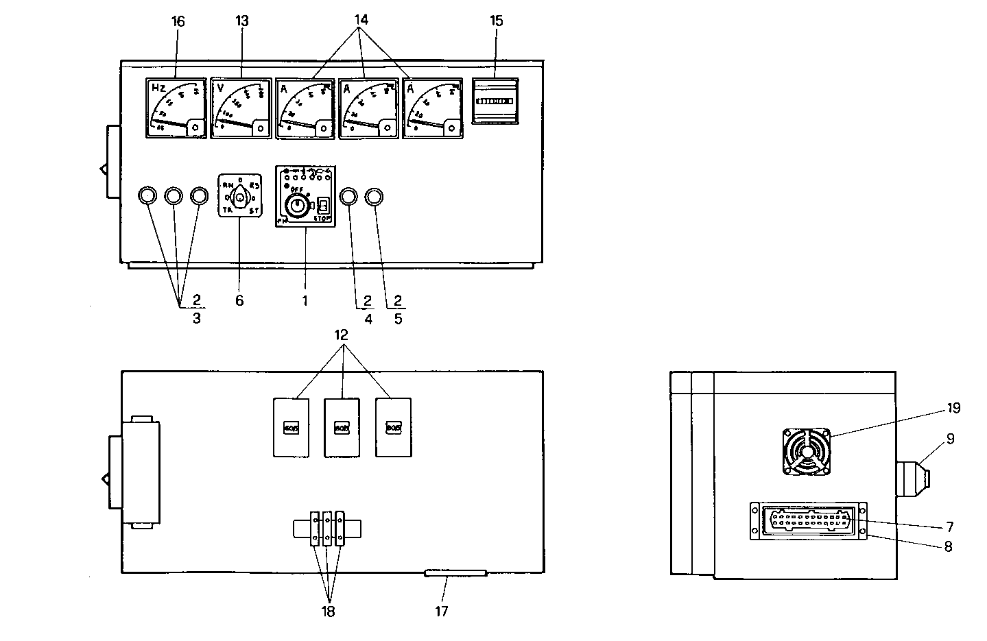 MANUAL CONTROL BOARD - 8061i06.05 8061i06 parts diagram