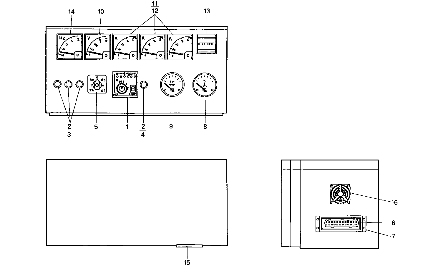 MANUAL CONTROL BOARD - GE7450i16.05A905 GE7450i16 parts diagram
