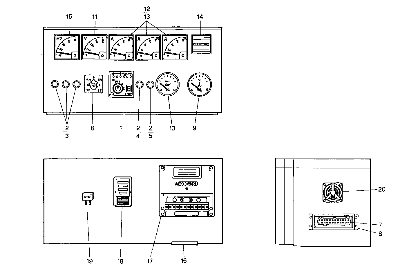 MANUAL CONTROL BOARD - GE8210SRi27.00A955 GE8210SRi27 parts diagram