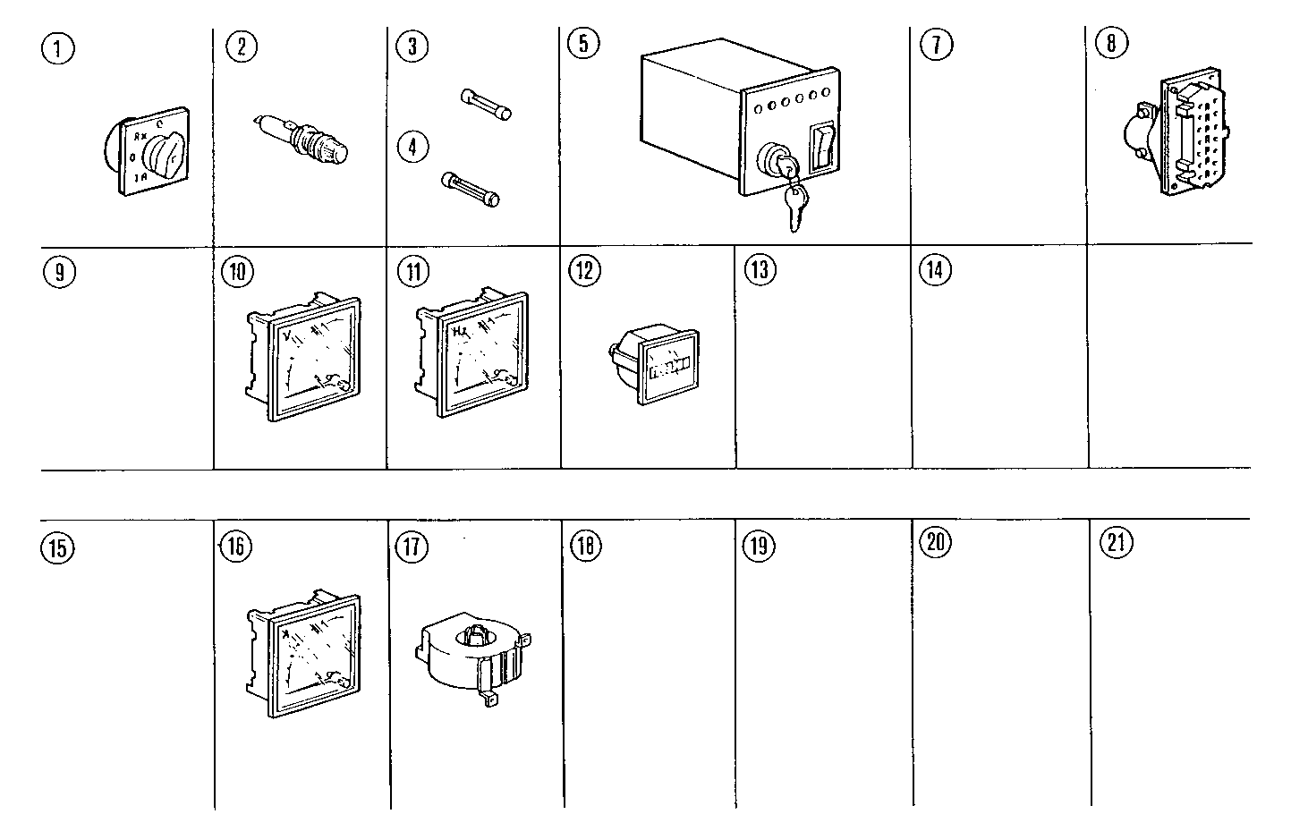 MANUAL CONTROL BOARD - GE8031i05.05A905 GE8031i05 parts diagram