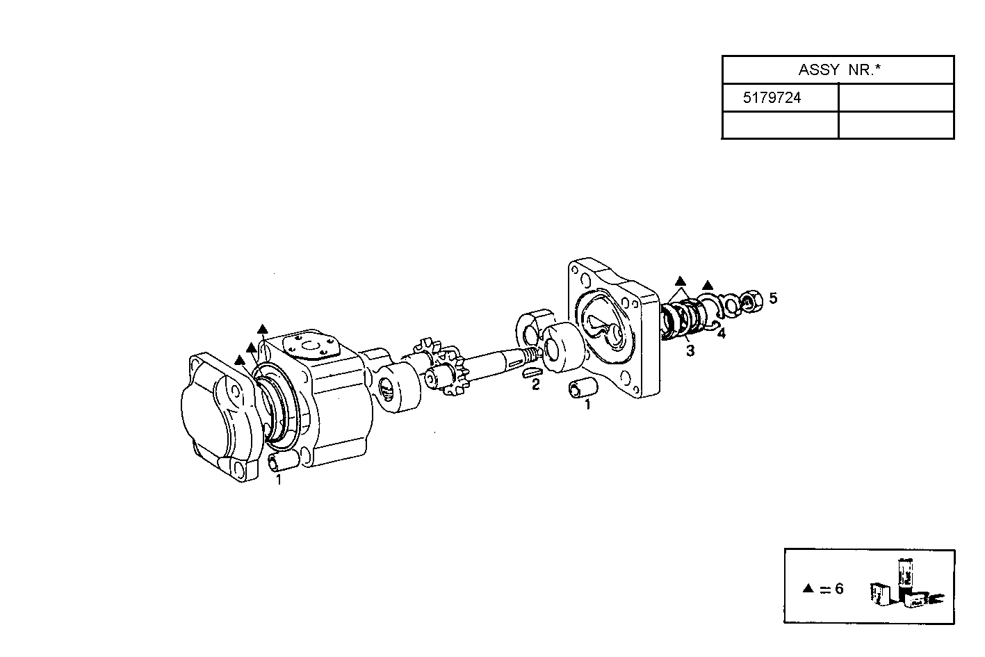 HYDRAULIC PUMP - 8061M12.21 8061M12 parts diagram