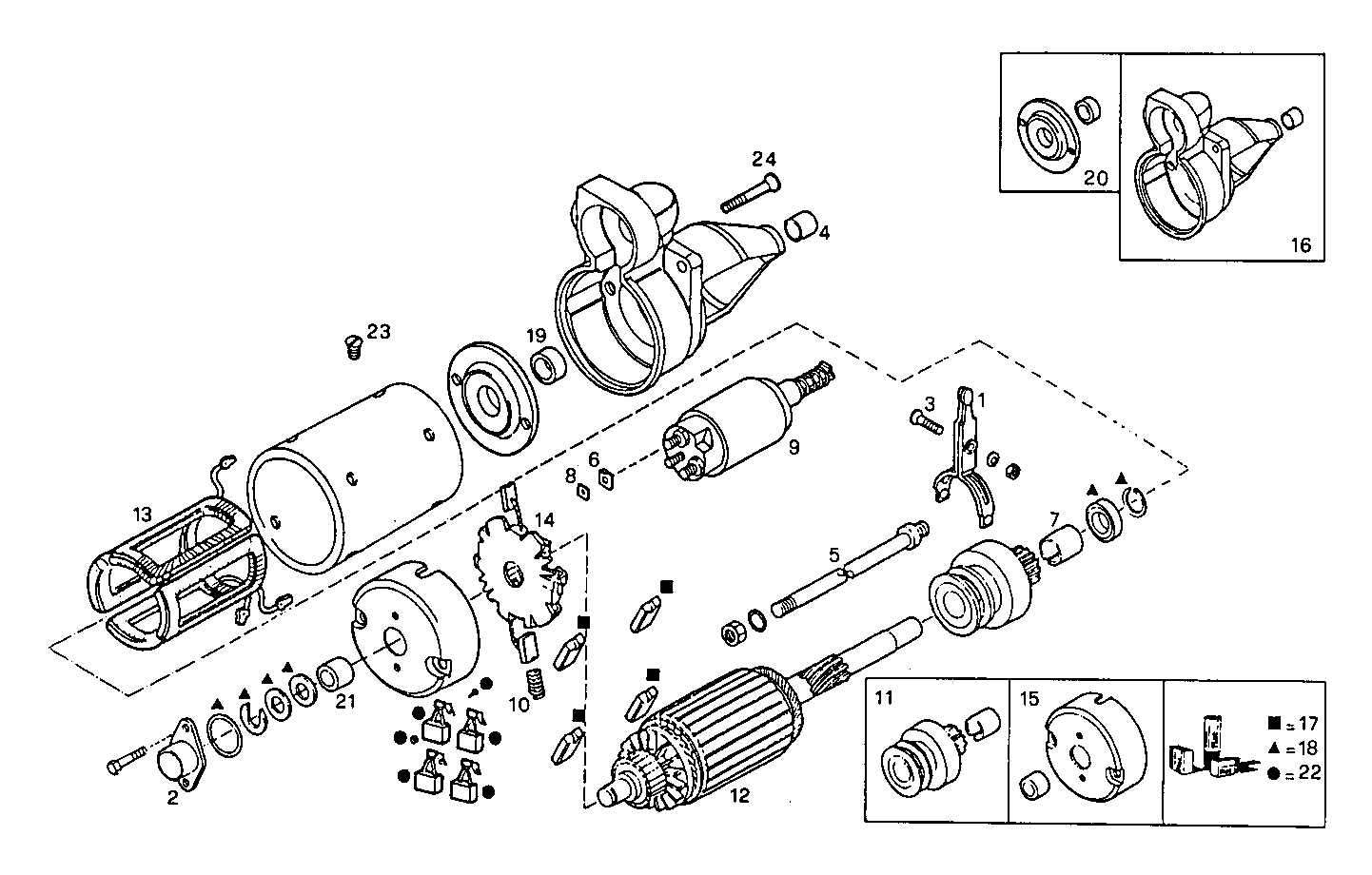 STARTER MOTOR - 8040SRC21.11 8040SRC21 parts diagram