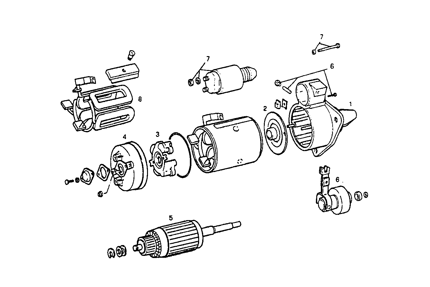STARTER MOTOR - 8060SRC22.11 8060SRC22 parts diagram