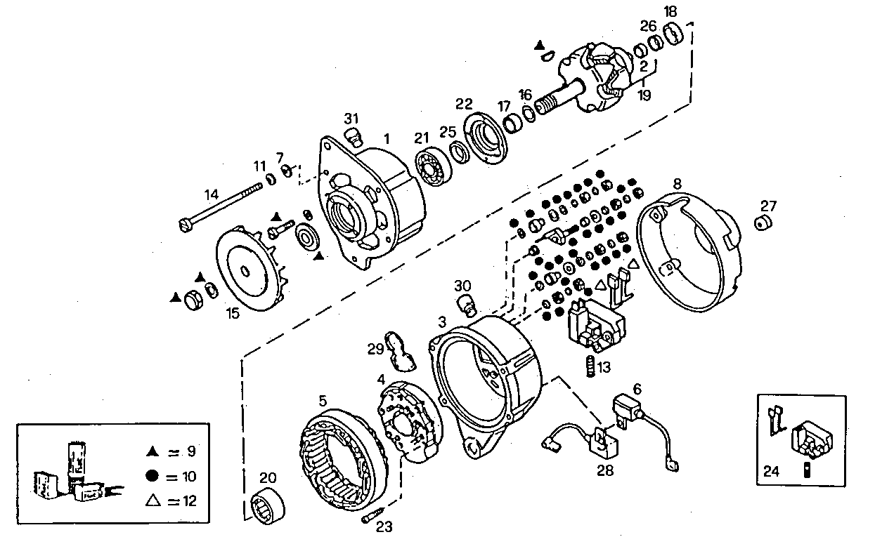 ALTERNATOR - 8281SRM70.11 8281SRM70 parts diagram