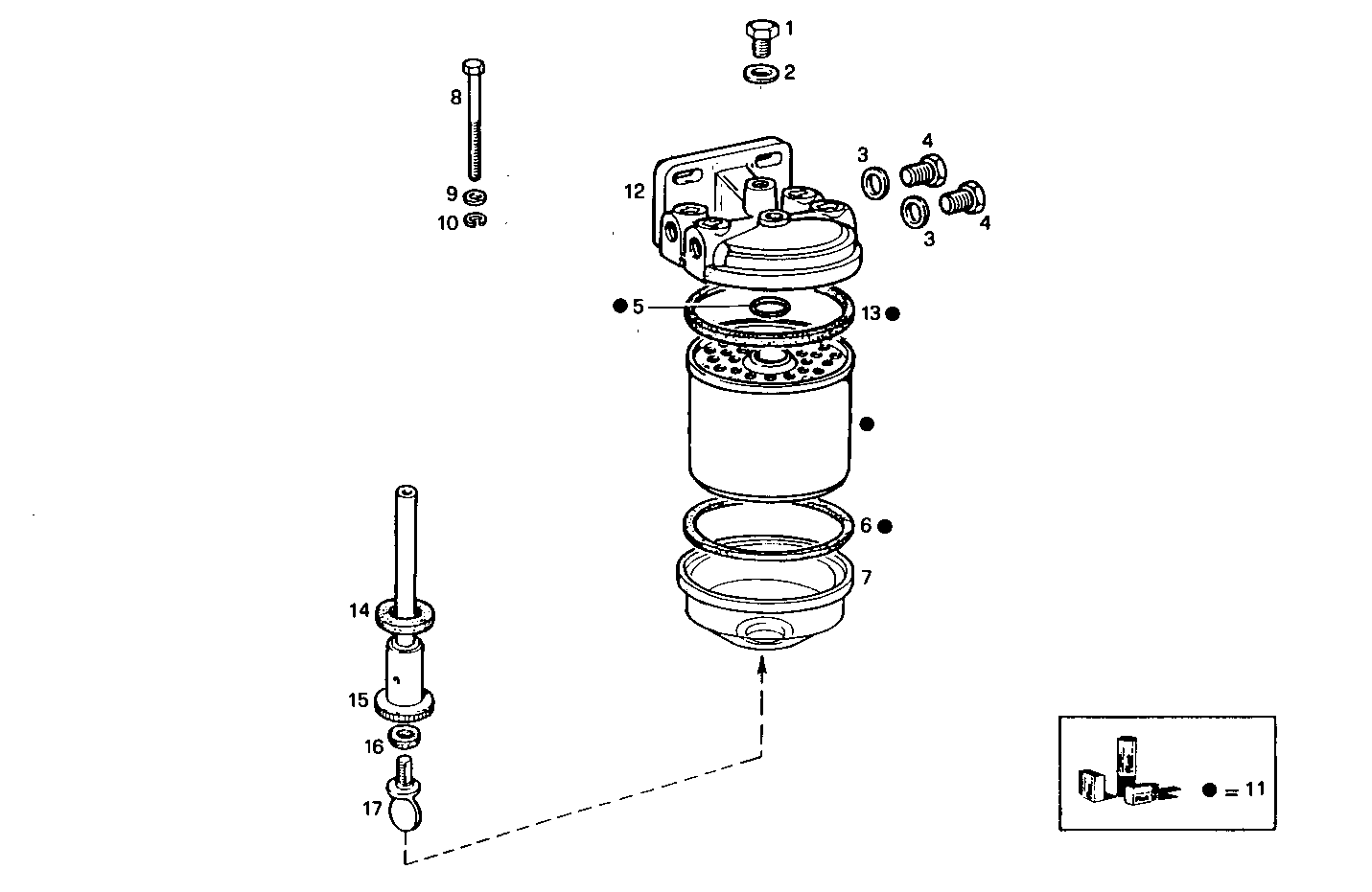 FUEL FILTER - 8031i05.05 8031i05 parts diagram