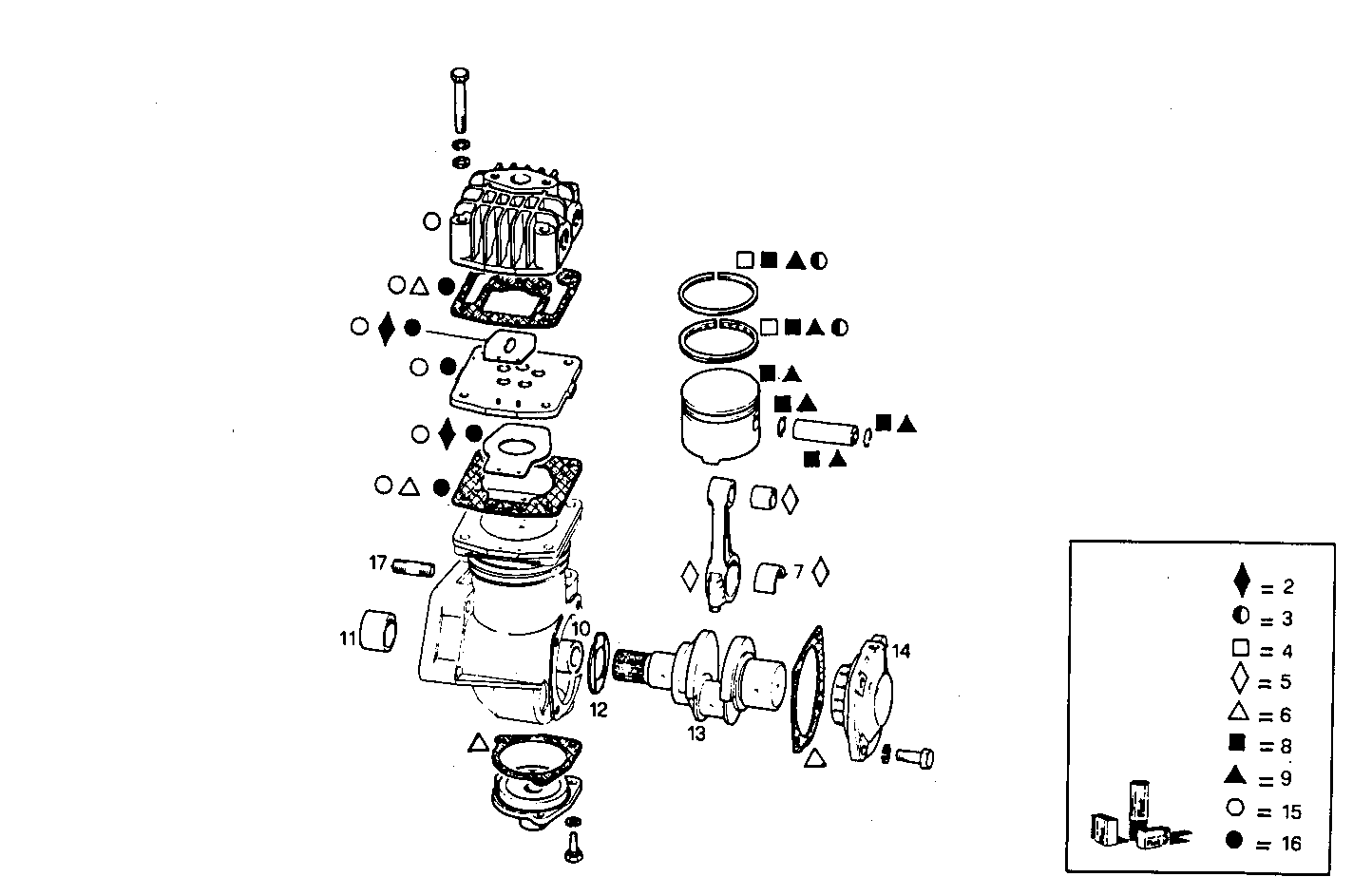 AIR COMPRESSOR - 8361SRi10.01 8361SRI10 parts diagram
