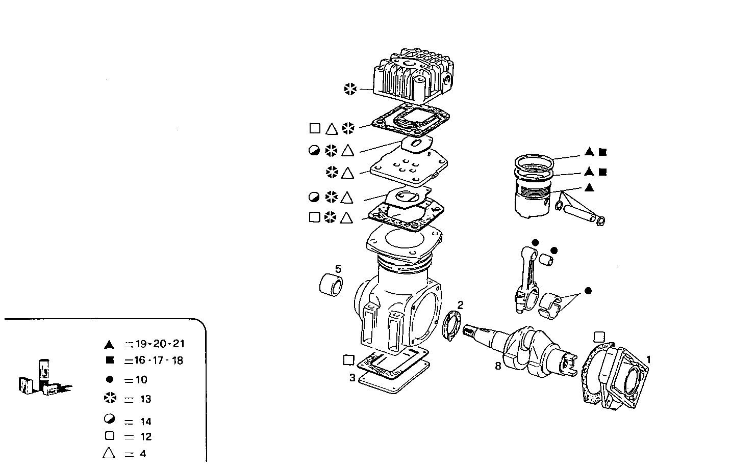AIR COMPRESSOR - 8460SRE10.00 8460SRE10 parts diagram