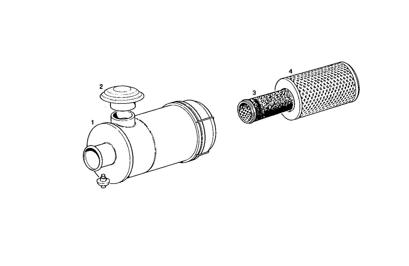 DRY AIR CLEANER - 8041Si25.05 8041Si25 parts diagram