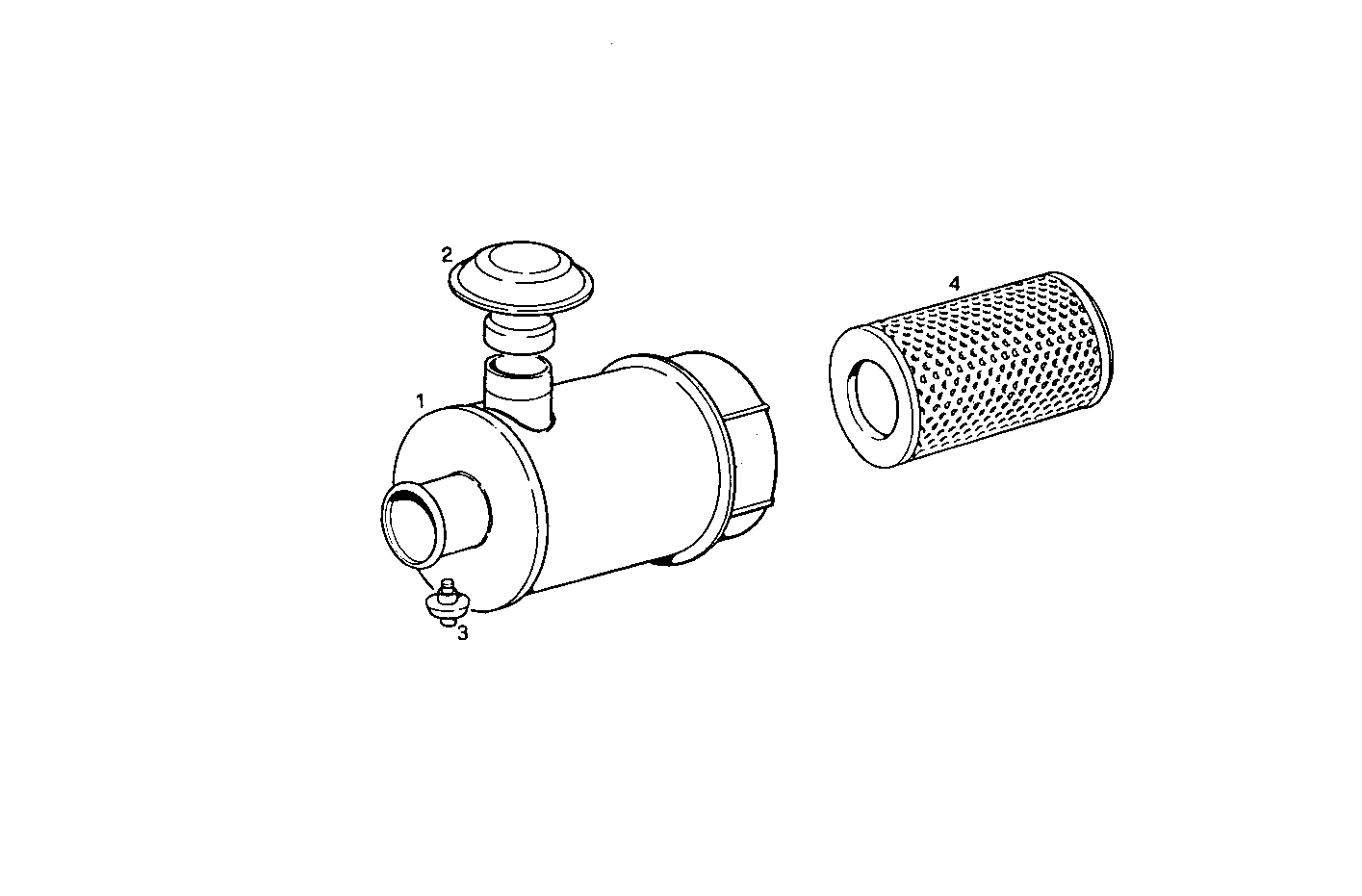 DRY AIR CLEANER - 8061SRi25.00 8061SRi25 parts diagram