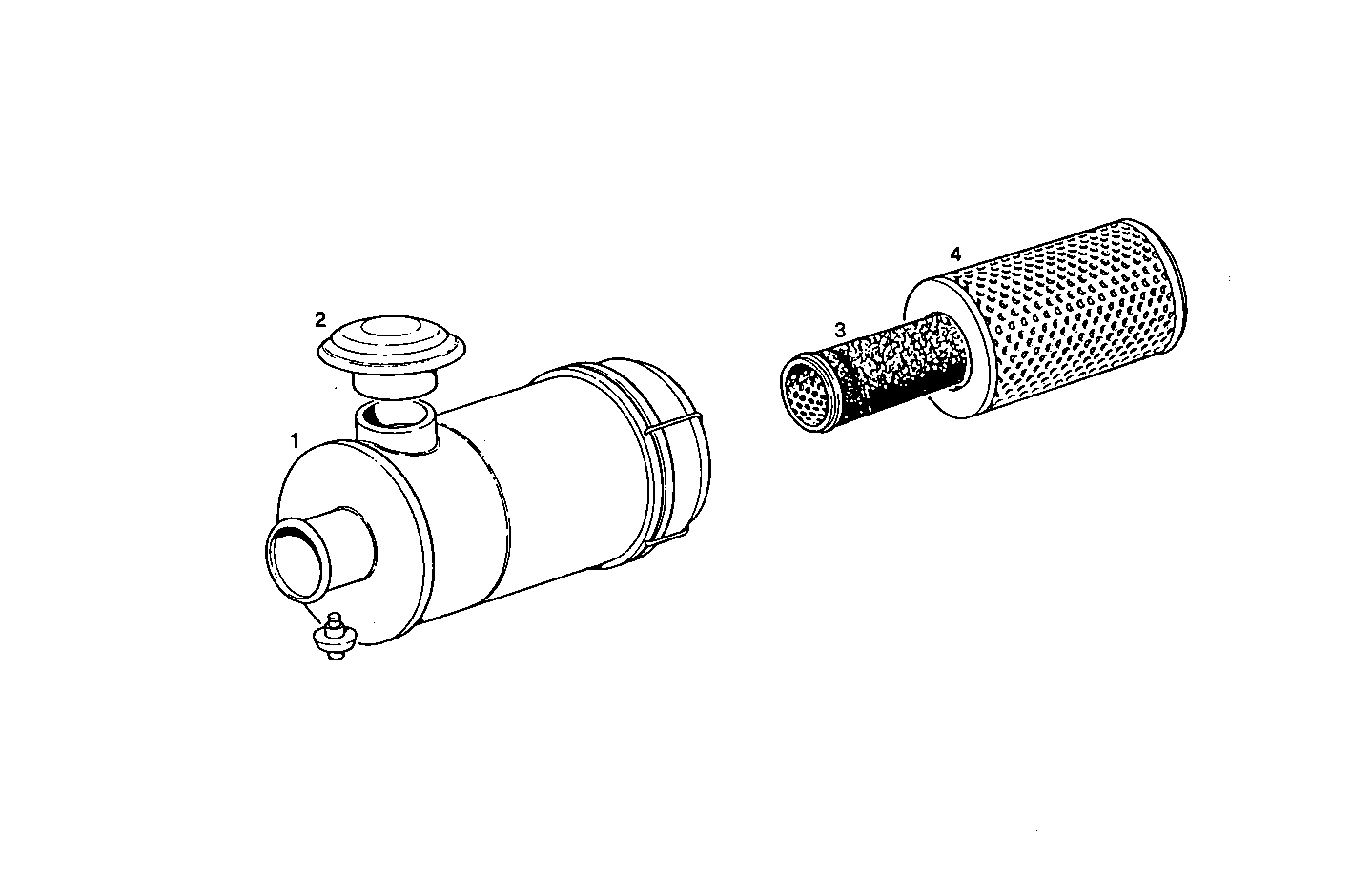 DRY AIR CLEANER - 8041Si25.05 8041Si25 parts diagram