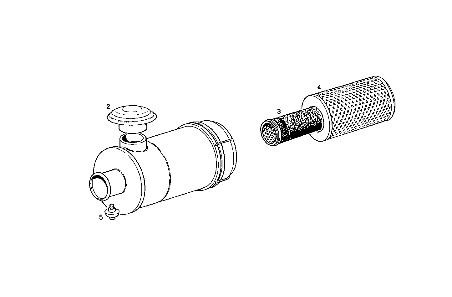 DRY AIR CLEANER - GE8361SRi26.00A51S GE8361SRi26 parts diagram