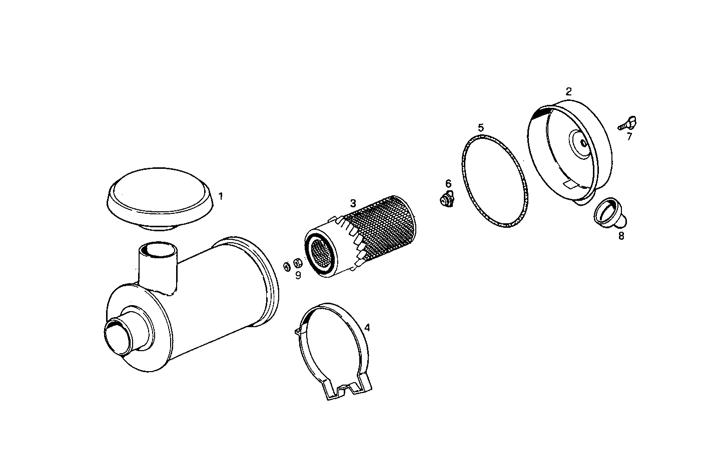 DRY AIR CLEANER - 8210G85.00A500 8210G85 parts diagram
