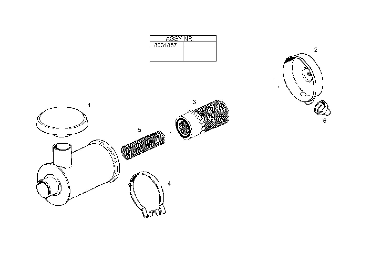 DRY AIR CLEANER - 8065E00.00A801 8065E00 parts diagram