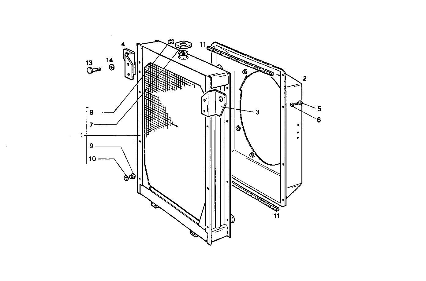 RADIATOR - 8061Si05.05 8061Si05 parts diagram