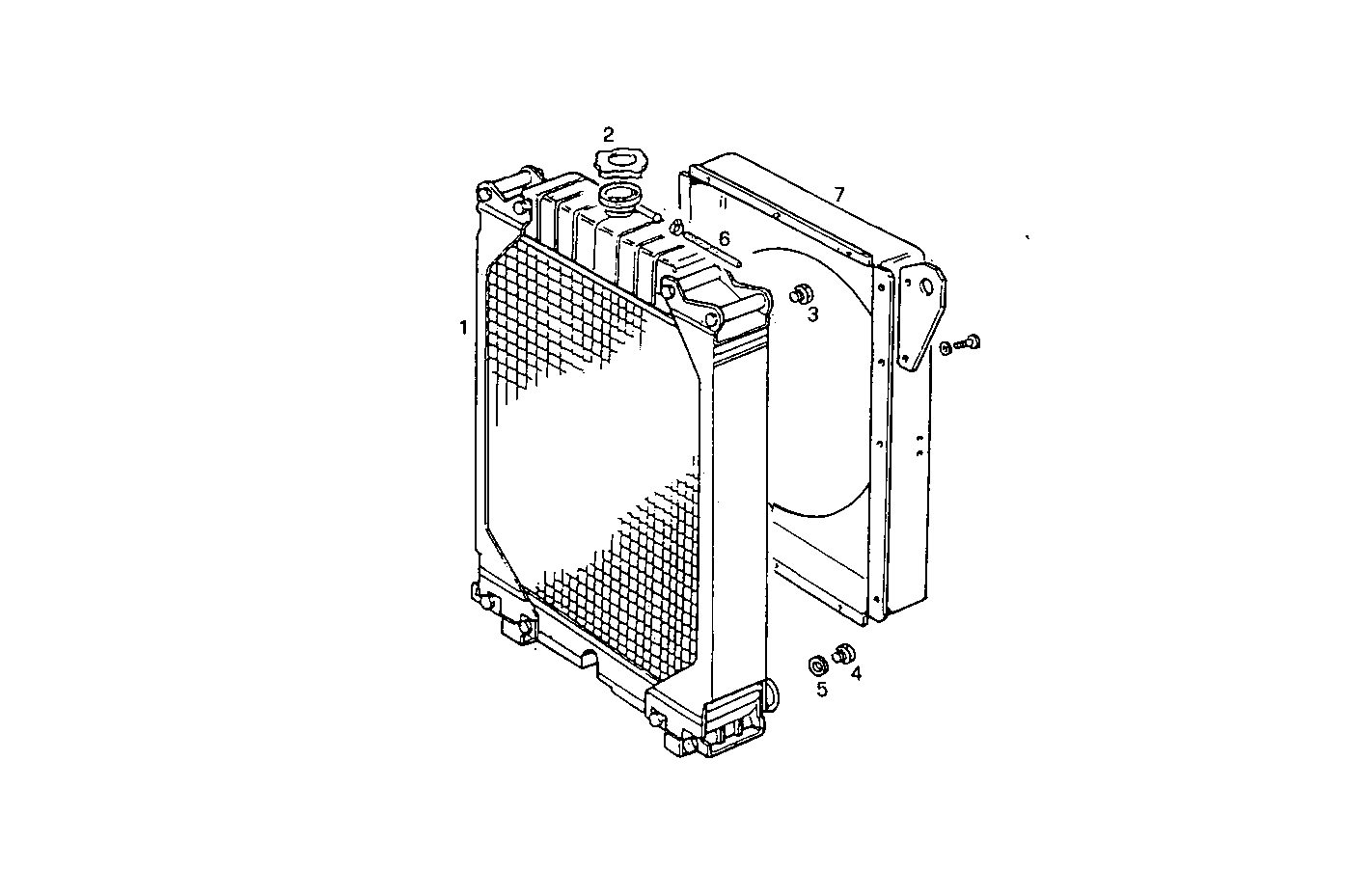 RADIATOR - GE7675G86.05A71E GE7675G86 parts diagram