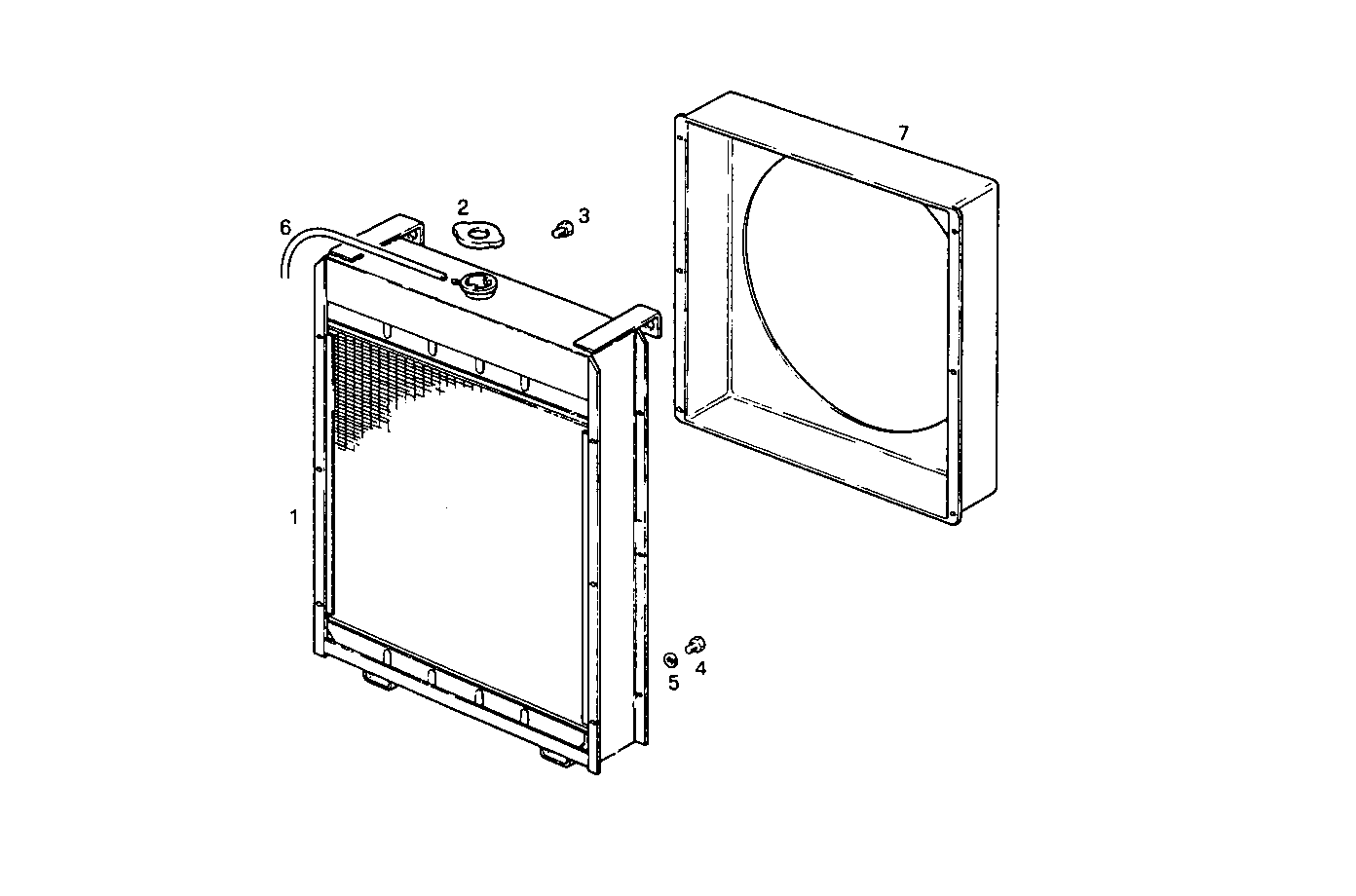 RADIATOR - 7675i15.05A520 7675i15 parts diagram