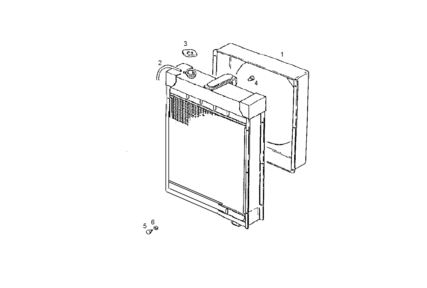 RADIATOR - GE8061Si07.05R950 GE8061Si07 parts diagram