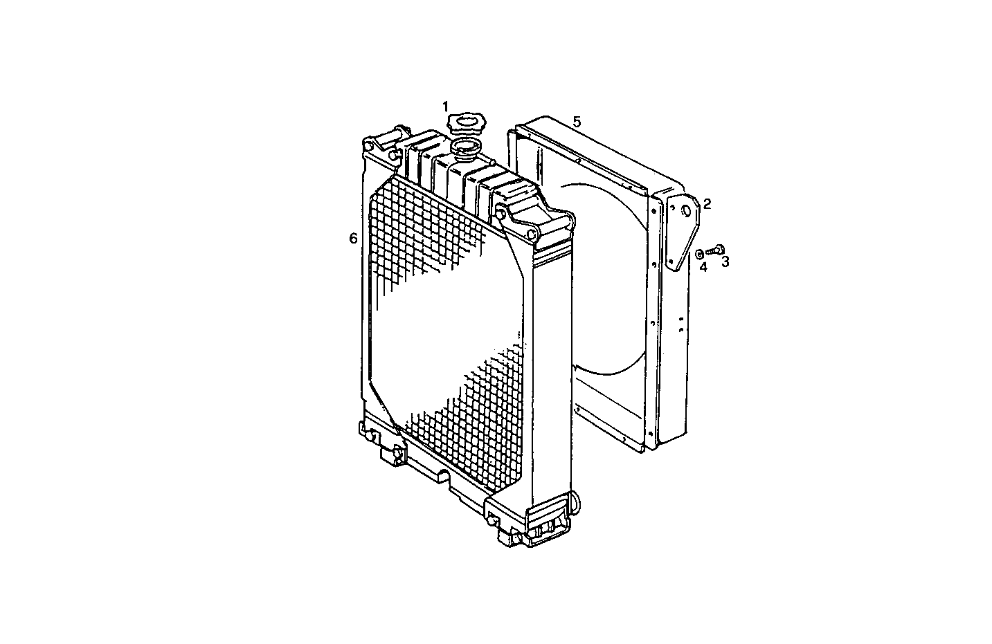RADIATOR - 7450Si15.05A500 7450Si15 parts diagram
