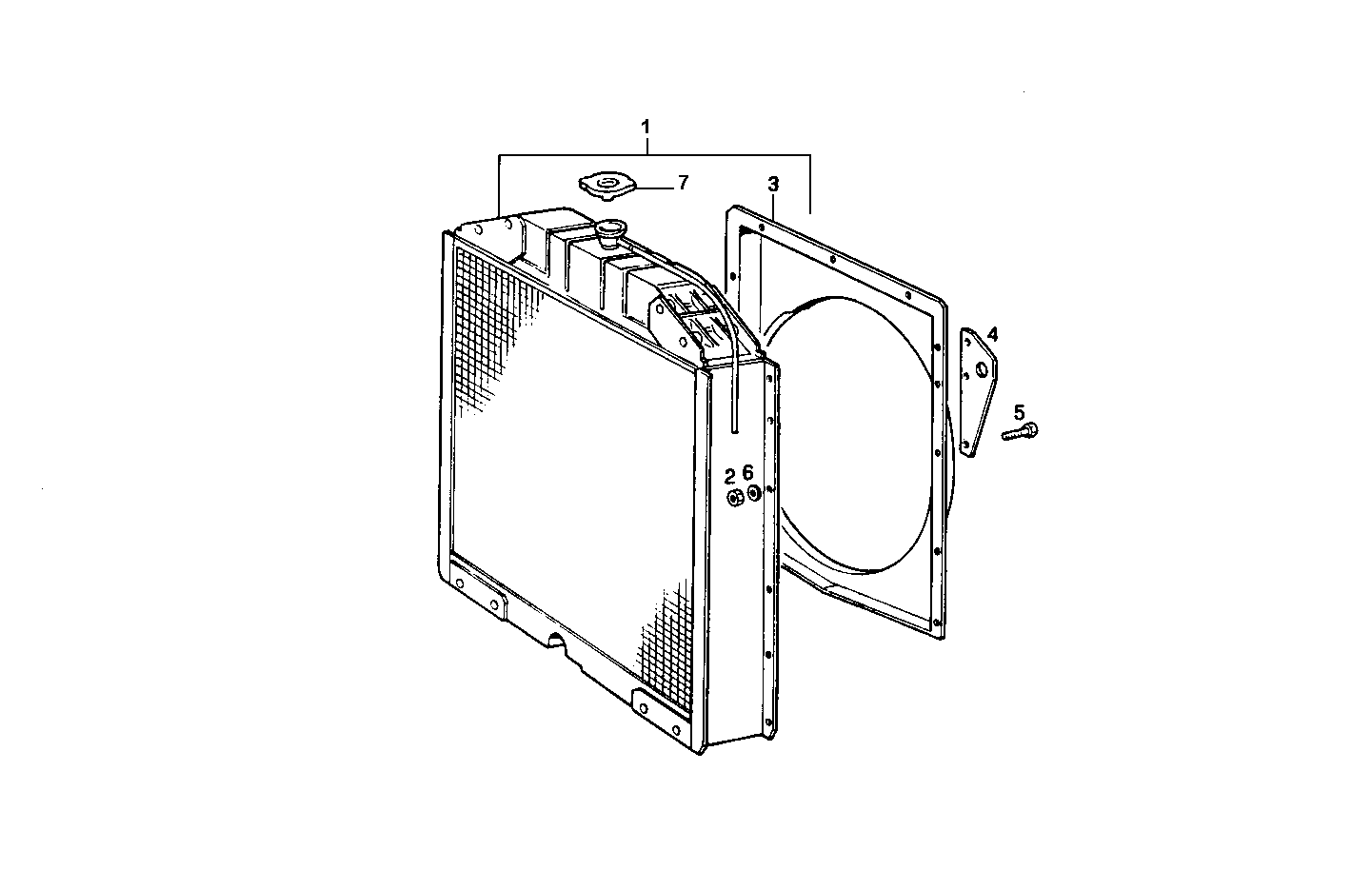 RADIATOR - GE8031i05.05A906 GE8031i05 parts diagram