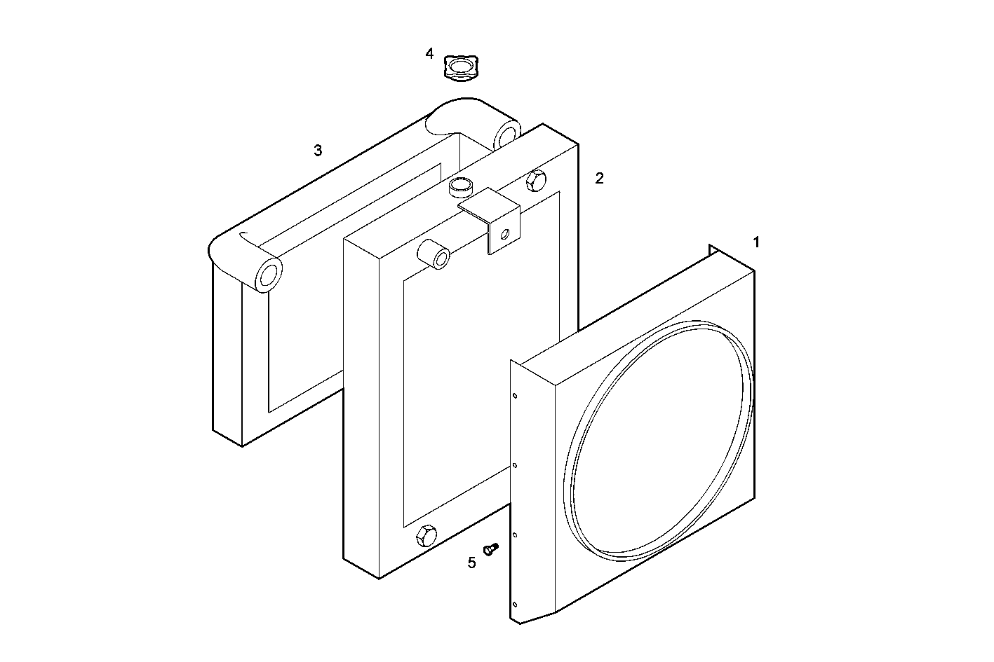 RADIATOR 2 CIRCUITS AIR/WATER (COMPONETS ) - GENEF200E.A71M NEF 6 electron. parts diagram