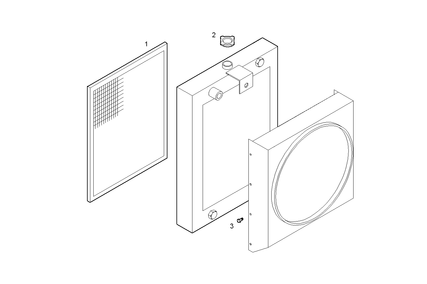 RADIATOR - N45MNSE00.00 NEF 4 mechanic. - TIER 2 parts diagram