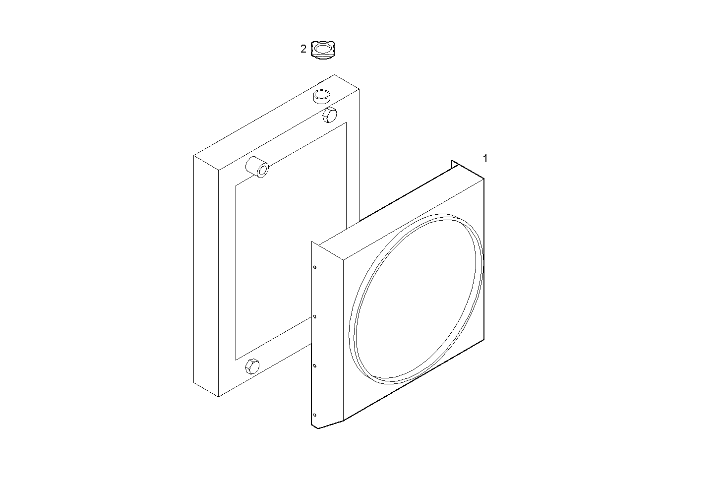 RADIATOR 2 CIRCUITS AIR/WATER (COMPONETS ) - NEF67SM1.A002 NEF 6 mechanic. parts diagram