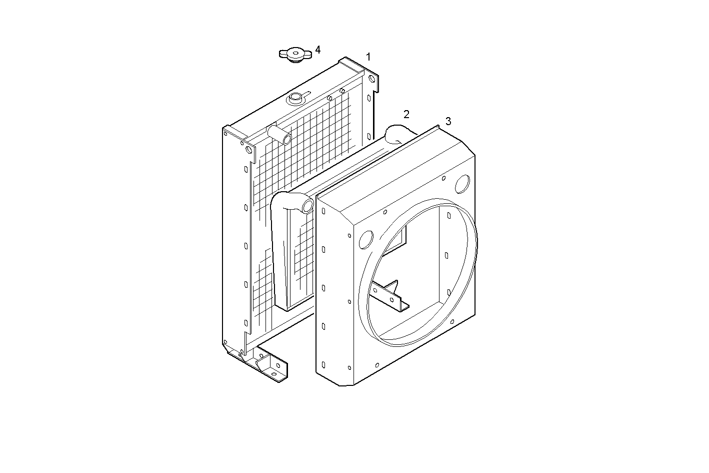 RADIATOR 2 CIRCUITS AIR/WATER (COMPONETS ) - N67ENTX20.00A800 NEF 6 electron. - TIER 3 parts diagram